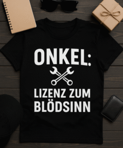 Onkel: Lizenz zum Blödsinn - Lustiges T-Shirt für Spaßvögel