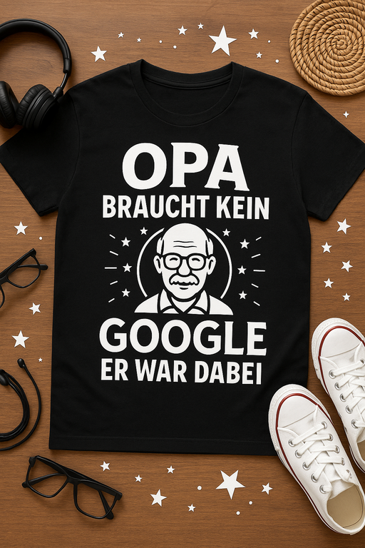 Opa braucht kein Google - er war dabei T-Shirt