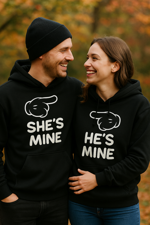 SHE'S MINE & HE'S MINE - Hoodie (2er-Set)
