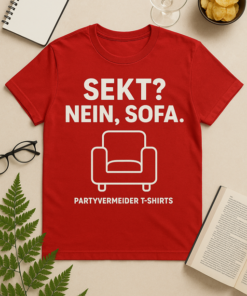 Sekt? Nein, Sofa. – Lustiges T-Shirt für Genießer