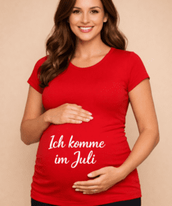 Schwangerschafts T-Shirt Ich komme im Juli