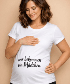 Schwangerschafts T-Shirt Es wird ein Mädchen