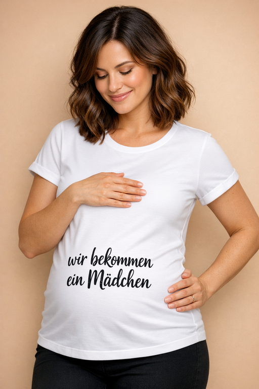 Schwangerschafts T-Shirt Es wird ein Mädchen
