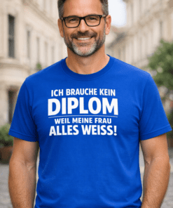 Lustiges T-Shirt meine Frau weiß alles