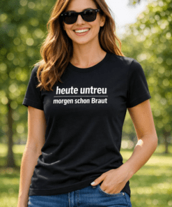 Lustiges T-Shirt JGA heute untreu morgen Braut