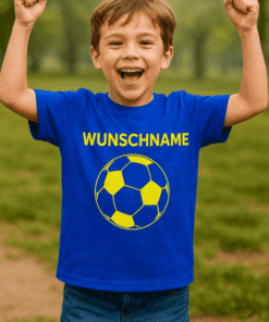 Kinder T-Shirt Fußball mit eigenem Namen
