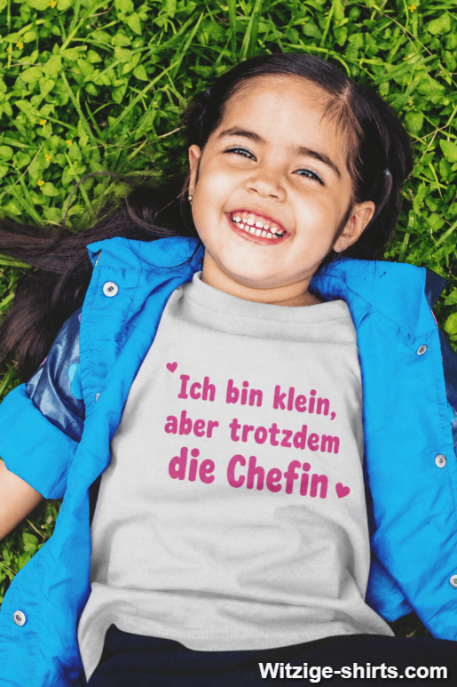 Kinder T-Shirt Klein aber die Chefin