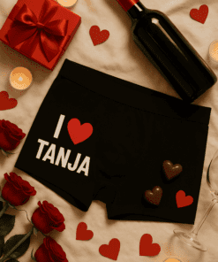 Lustige Boxershorts I love mit eigenem Namen
