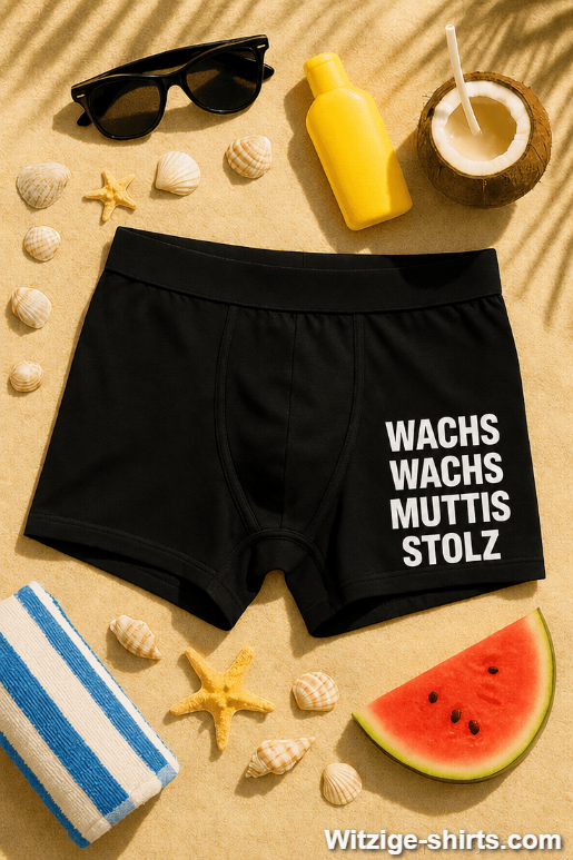 Lustige Boxershorts wachs wachs Muttis Stolz