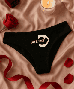 Lustige Damen Unterwäsche Bite Me
