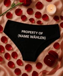 Lustige Damen Unterwäsche Property Of mit eigenem Namen