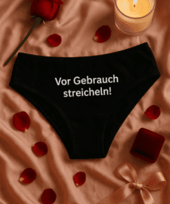 Lustige Damen Unterwäsche Vor Gebrauch Streicheln