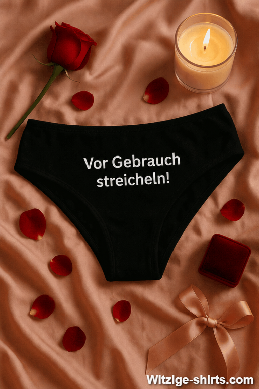Lustige Damen Unterwäsche Vor Gebrauch Streicheln