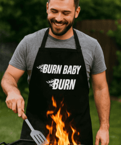 Lustige Schürze BURN BABY BURN