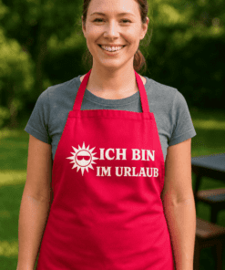 Lustige Schürze Ich bin im Urlaub