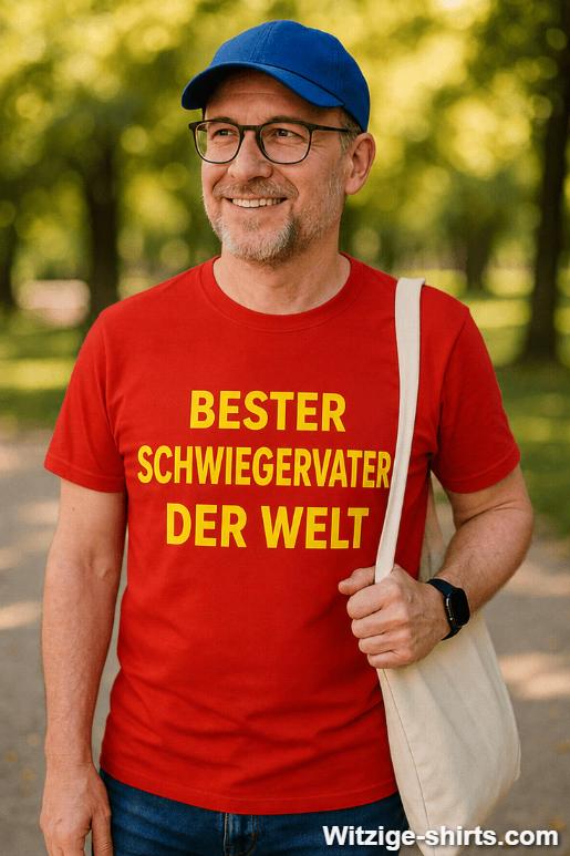 Lustiges T-Shirt Bester Schwiegervater der Welt