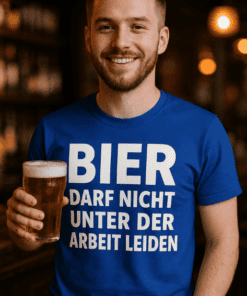 Lustiges T-Shirt Bier darf nicht unter Arbeit leiden