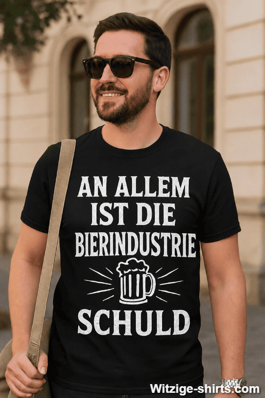Lustiges T-Shirt Bierindustrie ist schuld