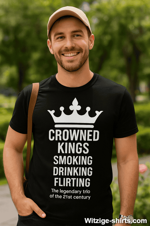 Lustiges T-Shirt Crowned Kings Trio