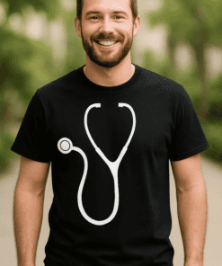Lustiges T-Shirt Doktor Stethoskop Geschenk
