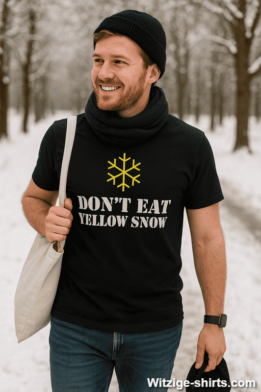 Lustiges T-Shirt Don't Eat Yellow Snow