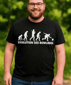Lustiges T-Shirt Evolution des Bowlings
