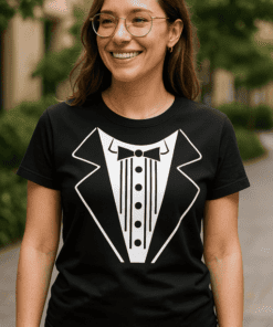 Lustiges T-Shirt mit Smoking Aufdruck