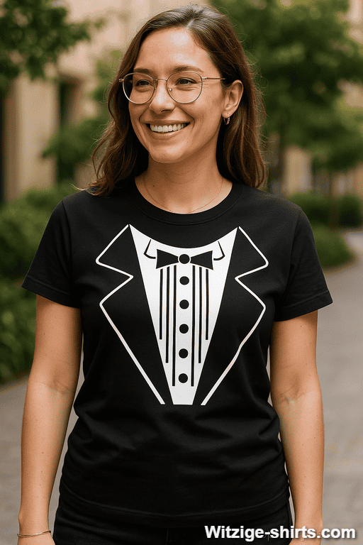 Lustiges T-Shirt mit Smoking Aufdruck