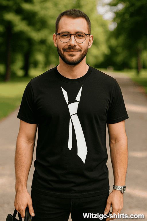 Lustiges T-Shirt Modische Krawatte