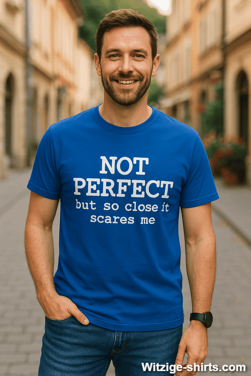 Lustiges T-Shirt Not Perfect Spruch