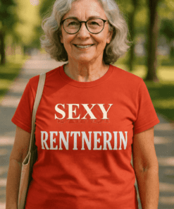 Lustiges T-Shirt sexy Rentnerin