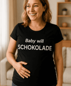 Schwangerschafts T-Shirt Baby will Schokolade