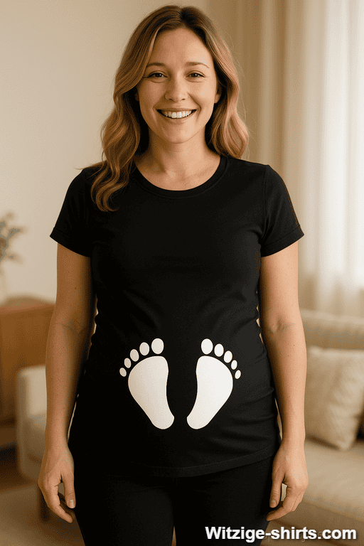 Schwangerschafts T-Shirt Babyfüße