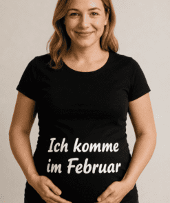 Schwangerschafts T-Shirt Ich komme im Februar