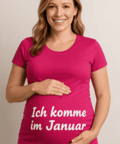 Schwangerschafts T-Shirt Ich komme im Januar
