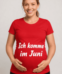 Schwangerschafts T-Shirt Ich komme im Juni