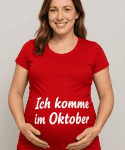 Schwangerschafts T-Shirt Ich komme im Oktober