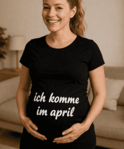 Schwangerschafts T-Shirt komme im April