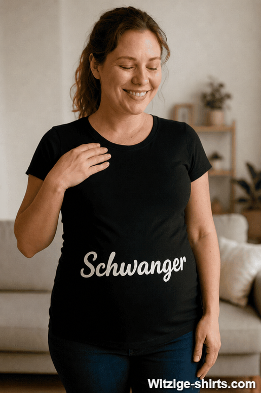 Schwangerschafts T-Shirt mit Aufdruck Schwanger