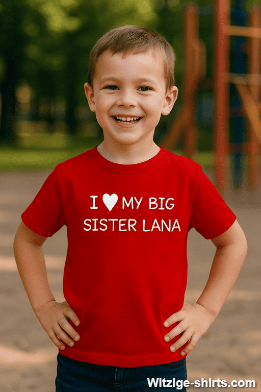 Kinder T-Shirt Big Sister mit eigenem Namen