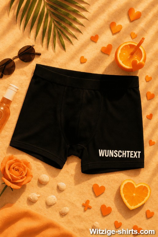 Lustige Boxershorts mit beliebigem Text