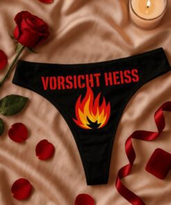Lustige Damenunterwäsche Vorsicht heiß