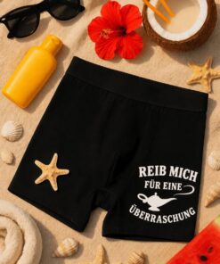 Lustige Herrenunterwäsche Reib mich für eine Überraschung