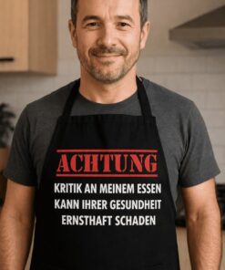 Lustige Schürze Achtung Kritik an meinem Essen