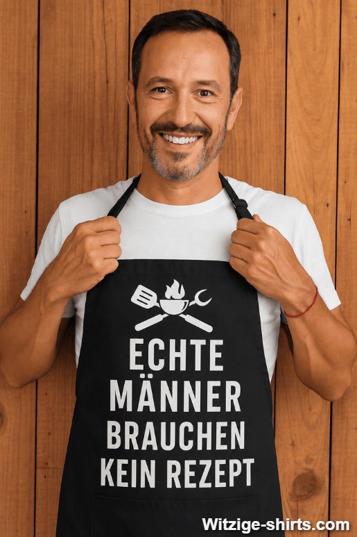 Lustige Schürze Echte Männer brauchen kein Rezept