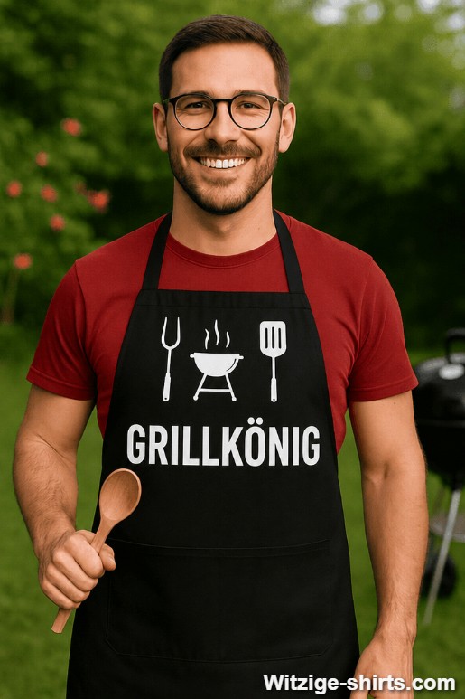 Lustige Schürze Grillkönig