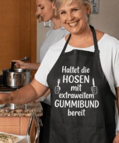 Lustige Schürze Hosen mit extraweitem Gummibund