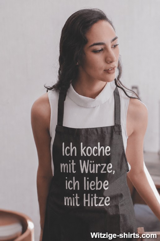 Lustige Schürze ich koche mit Würze