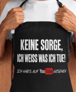 Lustige Schürze ich weiß was ich tue