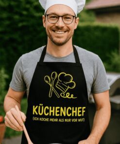 Lustige Schürze Küchenchef koche mehr als vor Wut